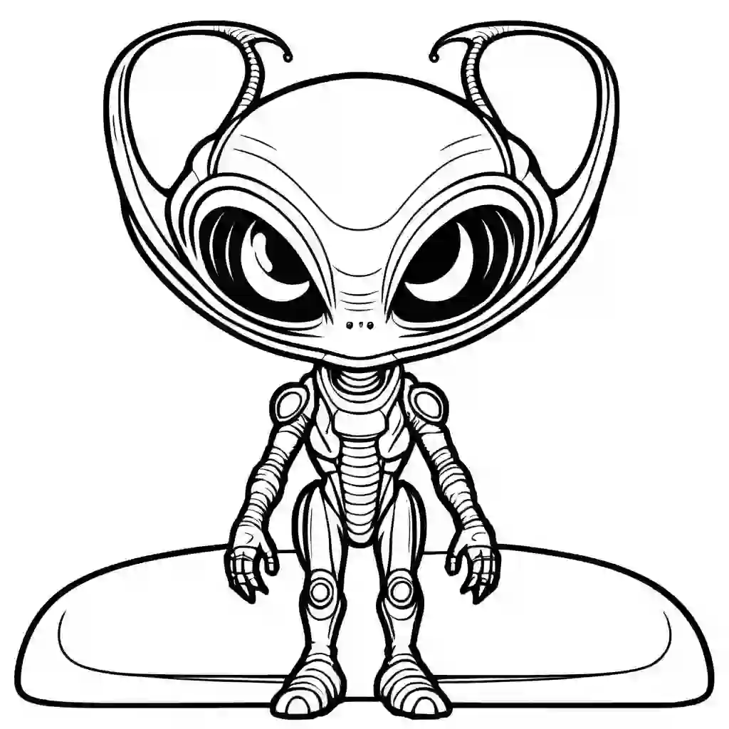 Antennae Aliens coloring pages